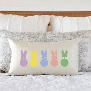 NEW 12x20 pillow cover. Easter PEEPS - Festive holiday pillow cover.